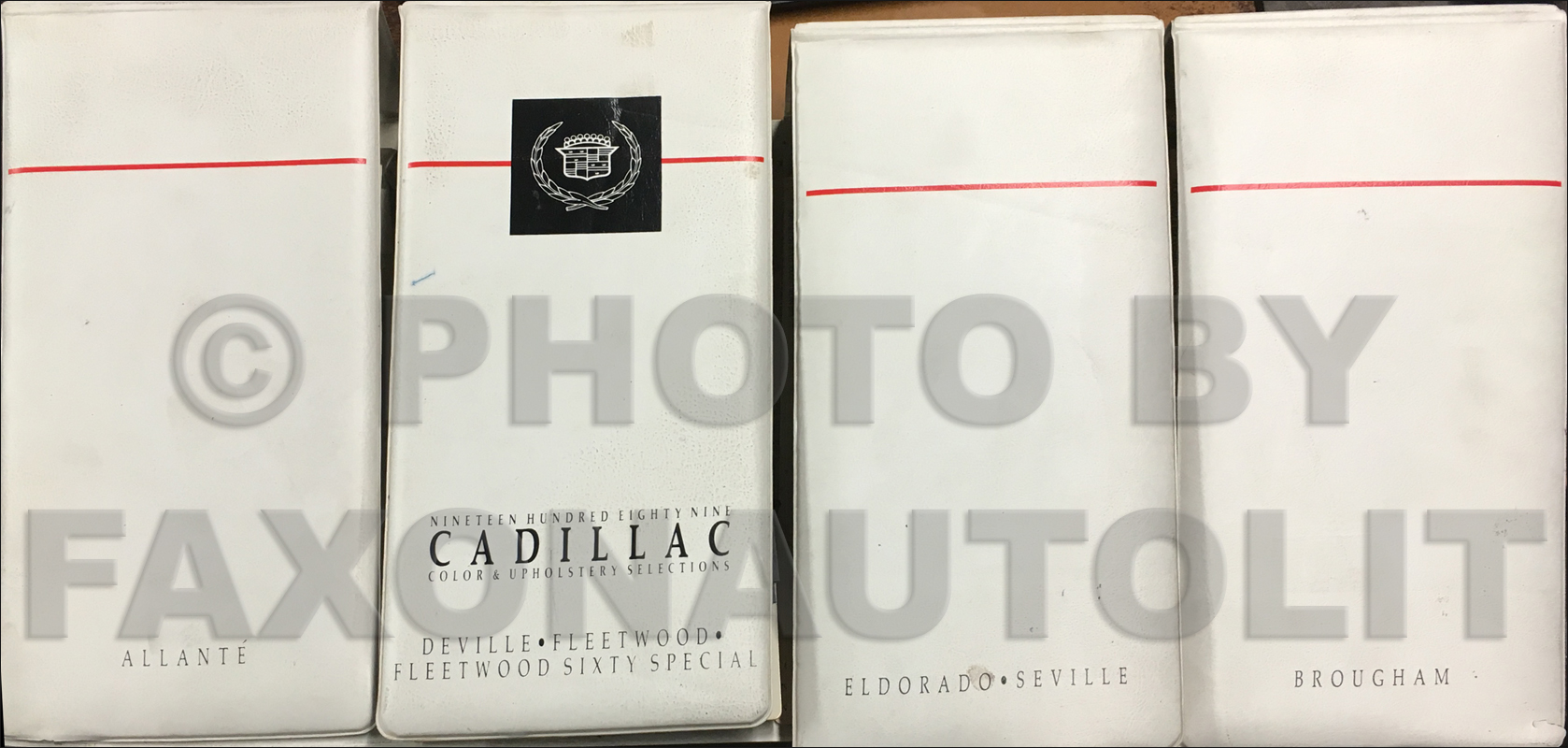 1989 Cadillac Color and Upholstery Dealer Album
