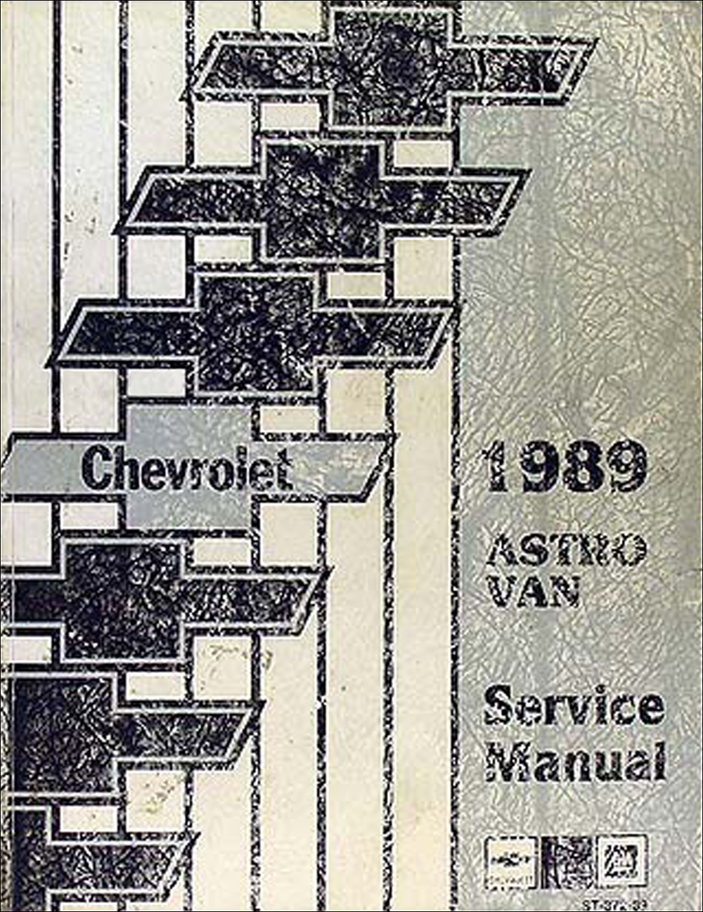 1989 Chevrolet Astro Van Shop Manual Original 