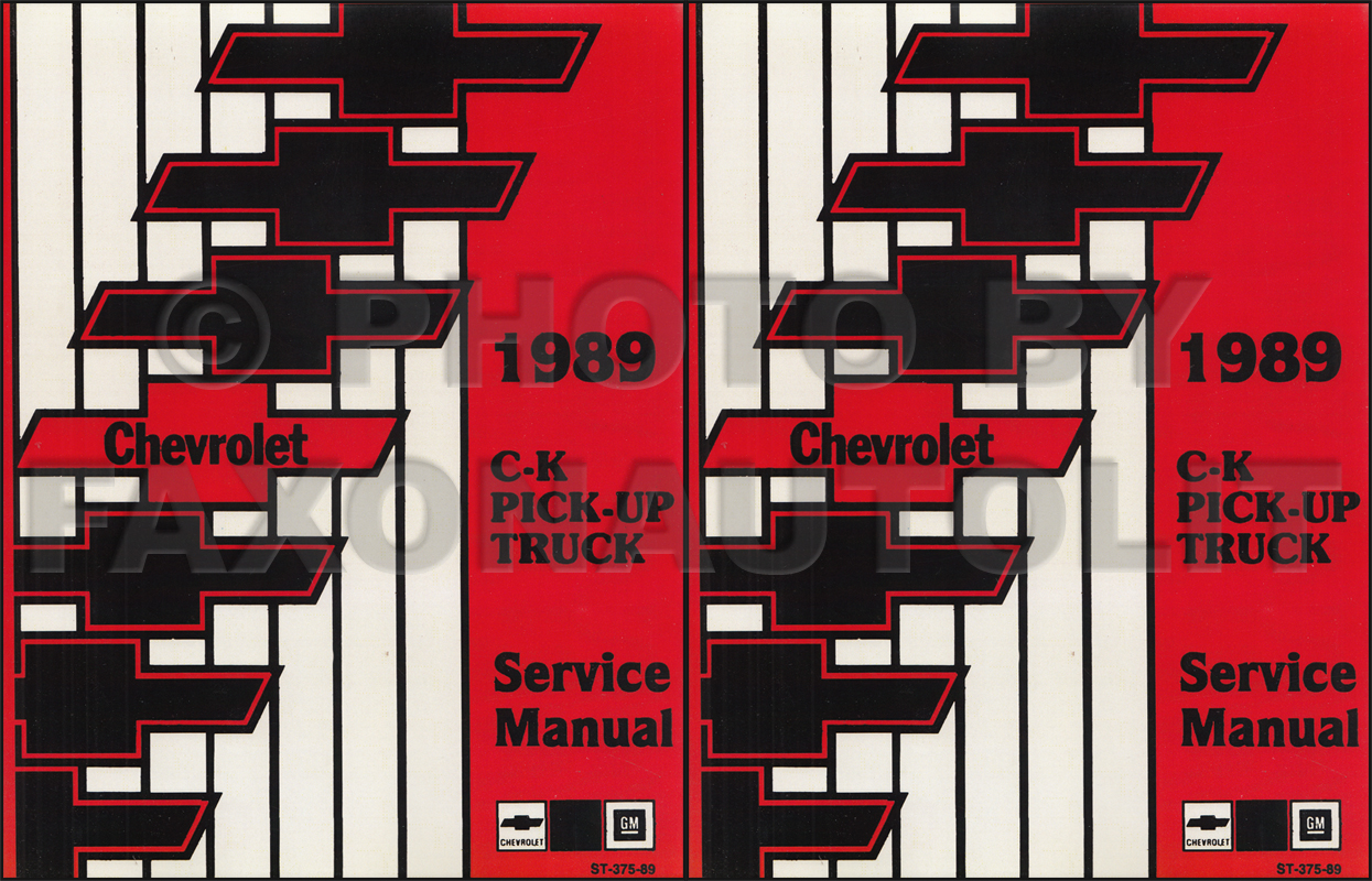 1989 Chevrolet C/K Pickup Truck Shop Manual Original 