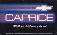 1989 Chevy Caprice Owner's Manual Original