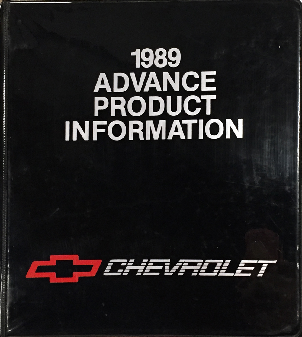 1989 Chevrolet Advance Technical Press Kit Original