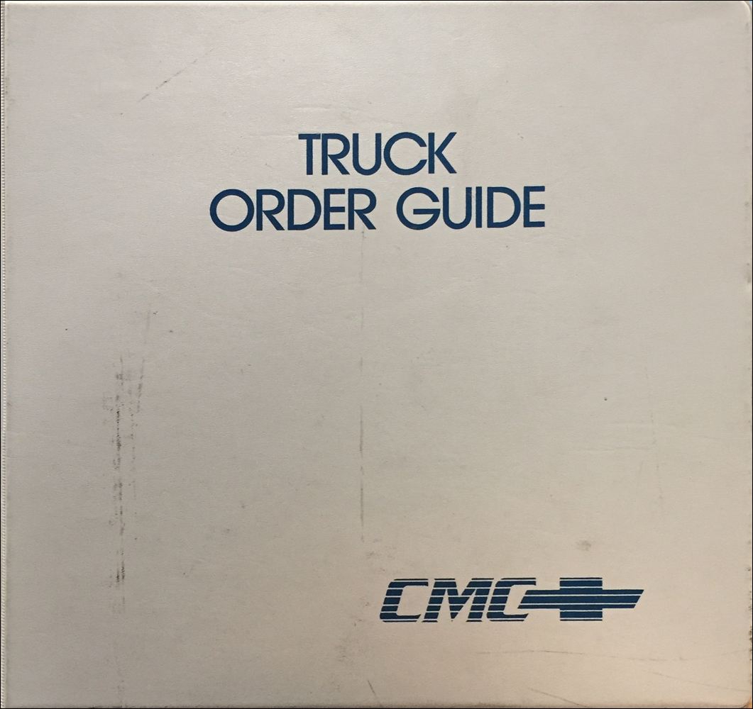 1989 Chevrolet Truck Order Guide Dealer Album Original