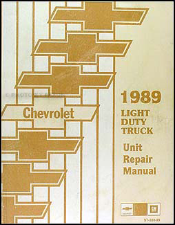 1989 Chevy 1/2, 3/4, & 1 ton Truck Overhaul Manual Original
