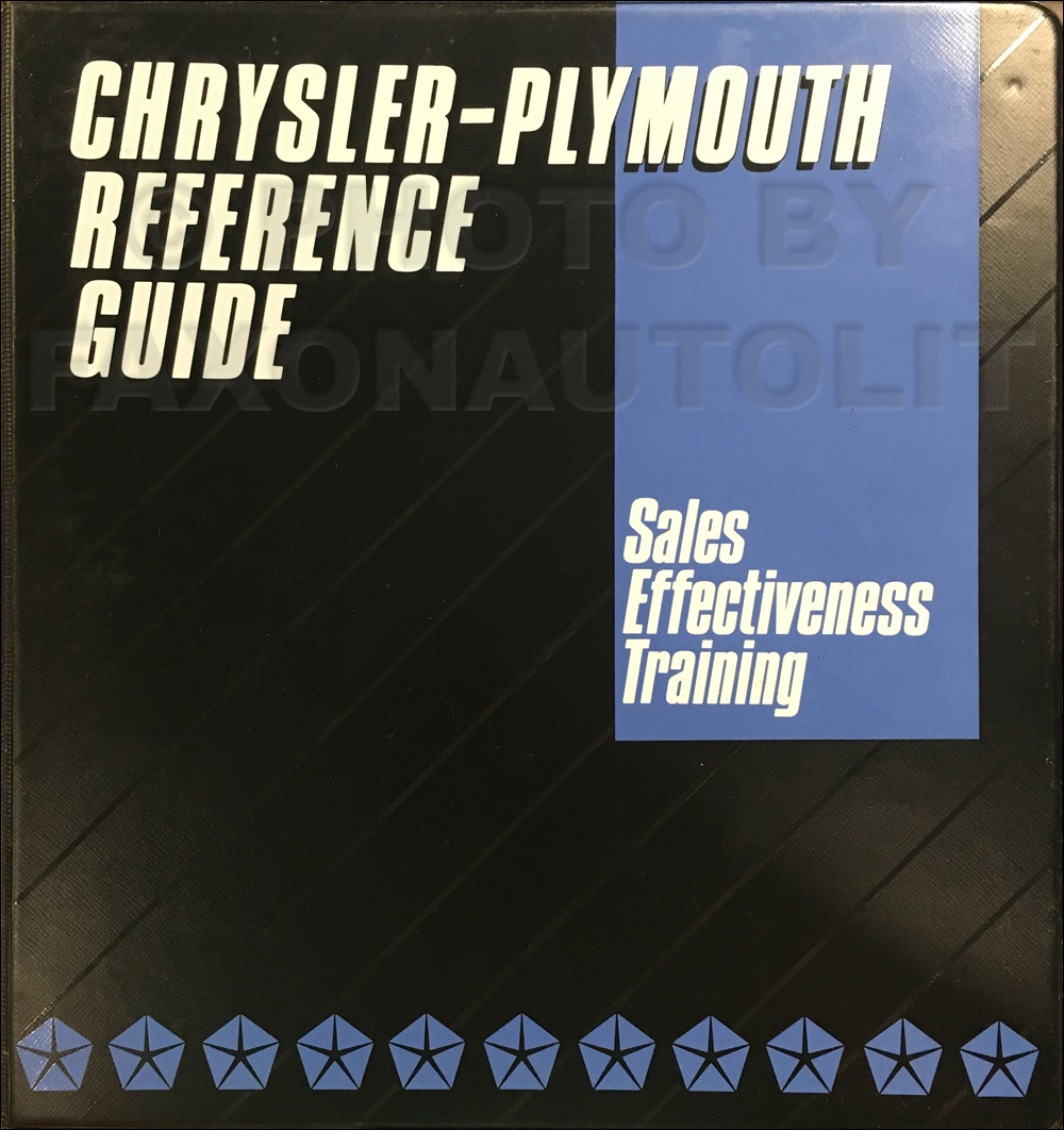 1989 Chrysler Plymouth Sales Training Album Original