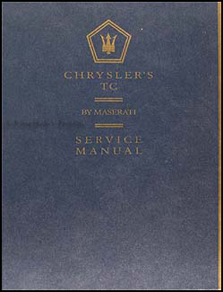 1989 Chrysler TC Repair Manual Original