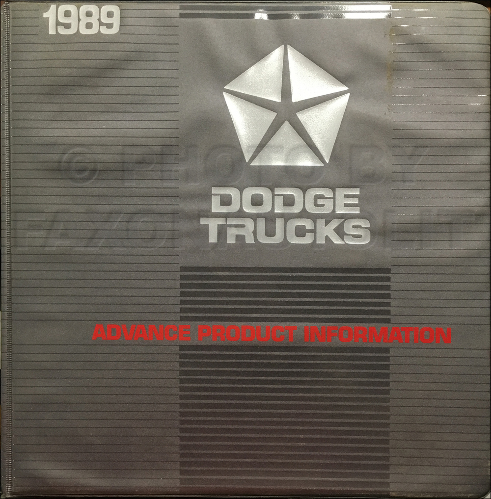 1989 Dodge Truck Advance Product Information Album Original