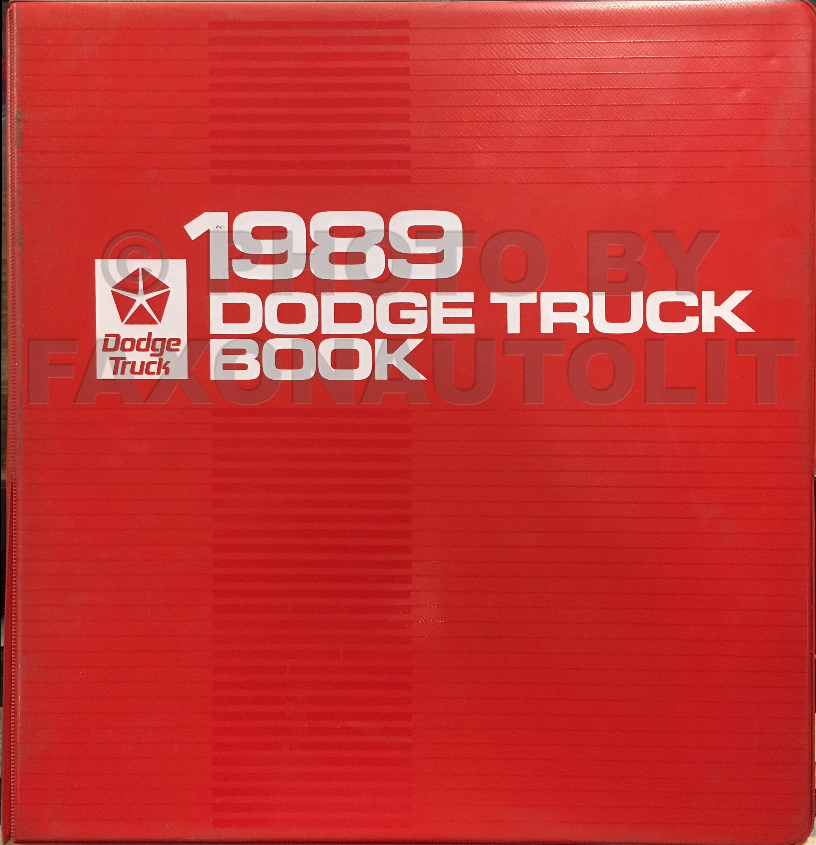 1989 Dodge Truck Color & Upholstery Album and Data Book Original