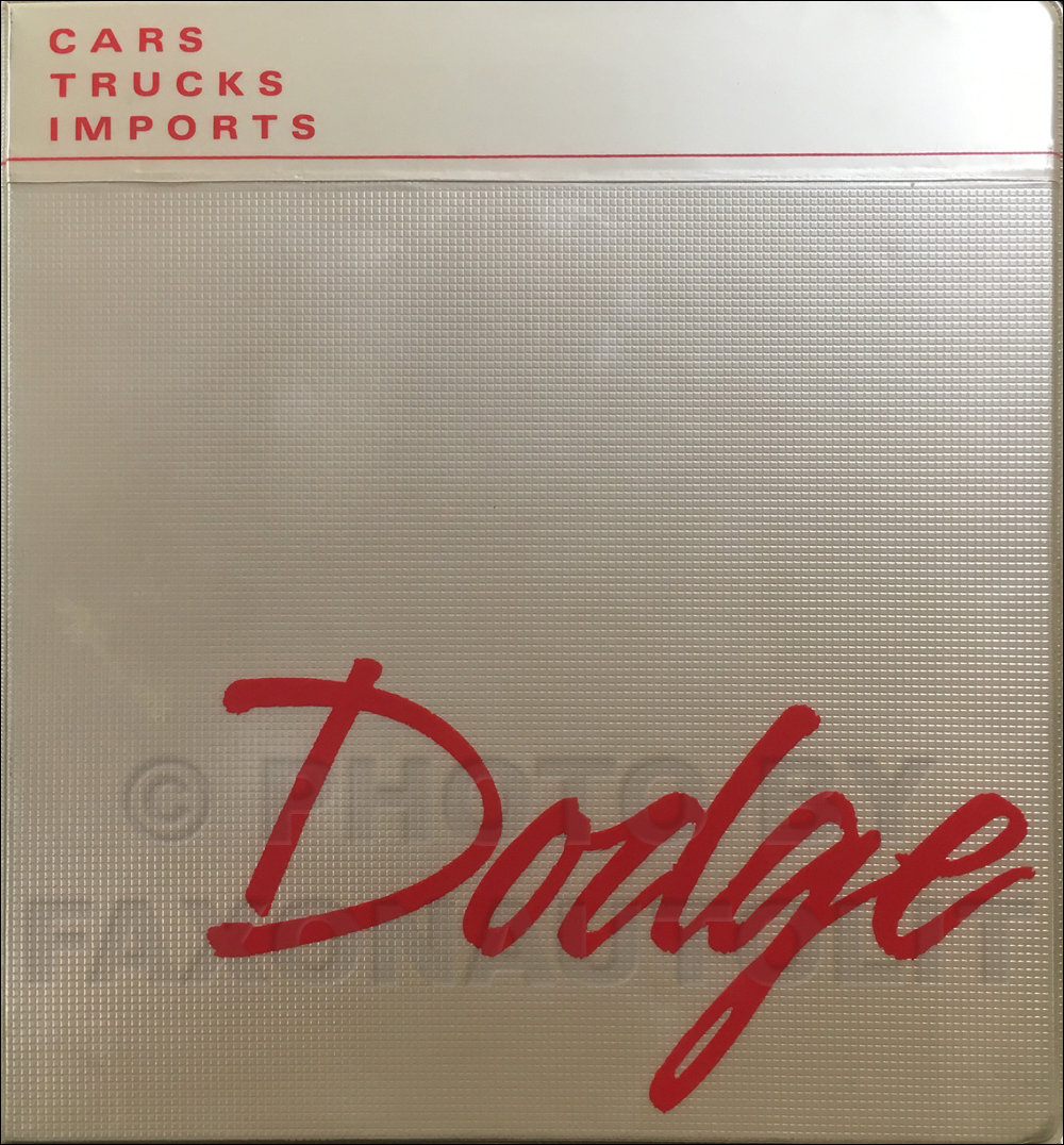 1989 Dodge Sales Walkaround Guide Album Original
