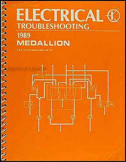 1989 Medallion Electrical Troubleshooting Manual Original 