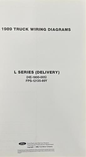 1989 Ford Foldout Wiring Diagrams Original - Select your model from the list