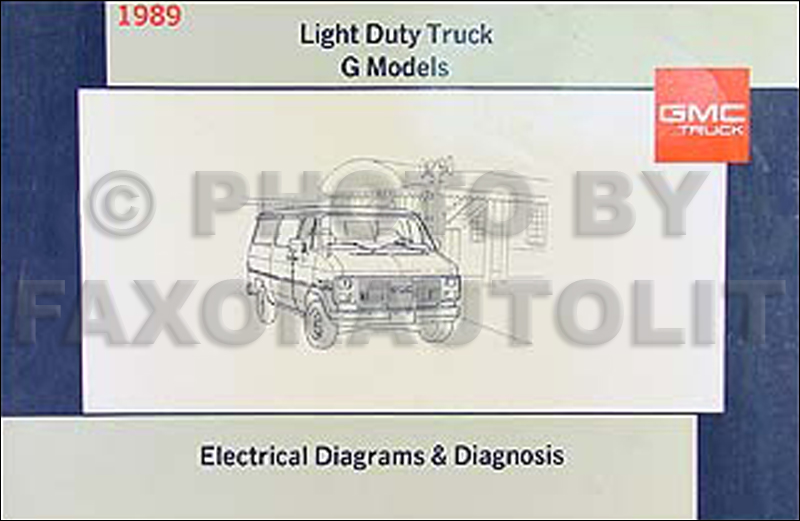 1989 GMC G Van/Vandura Wiring Diagram Manual Original  1986 Gmc Vandura Motorhome Wiring Diagram    Faxon Auto Literature