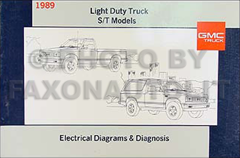 1989 GMC S15 Pickup and Jimmy Wiring Diagram Manual Original