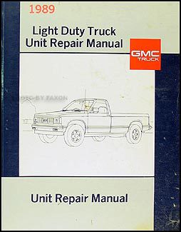 1989 GMC 1/2, 3/4, & 1 ton Truck Overhaul Manual Original 