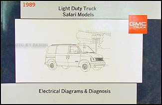 1989 GMC Safari Van Wiring Diagram Manual Original
