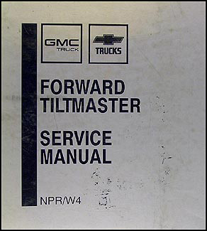 1989 NPR & W4 Truck Repair Manual Original Binder