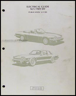 1989 Jaguar XJ-S Electrical Guide Wiring Diagram Original