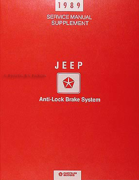 1989 Jeep Shop Manual Original 4 Volume Set--All Models
