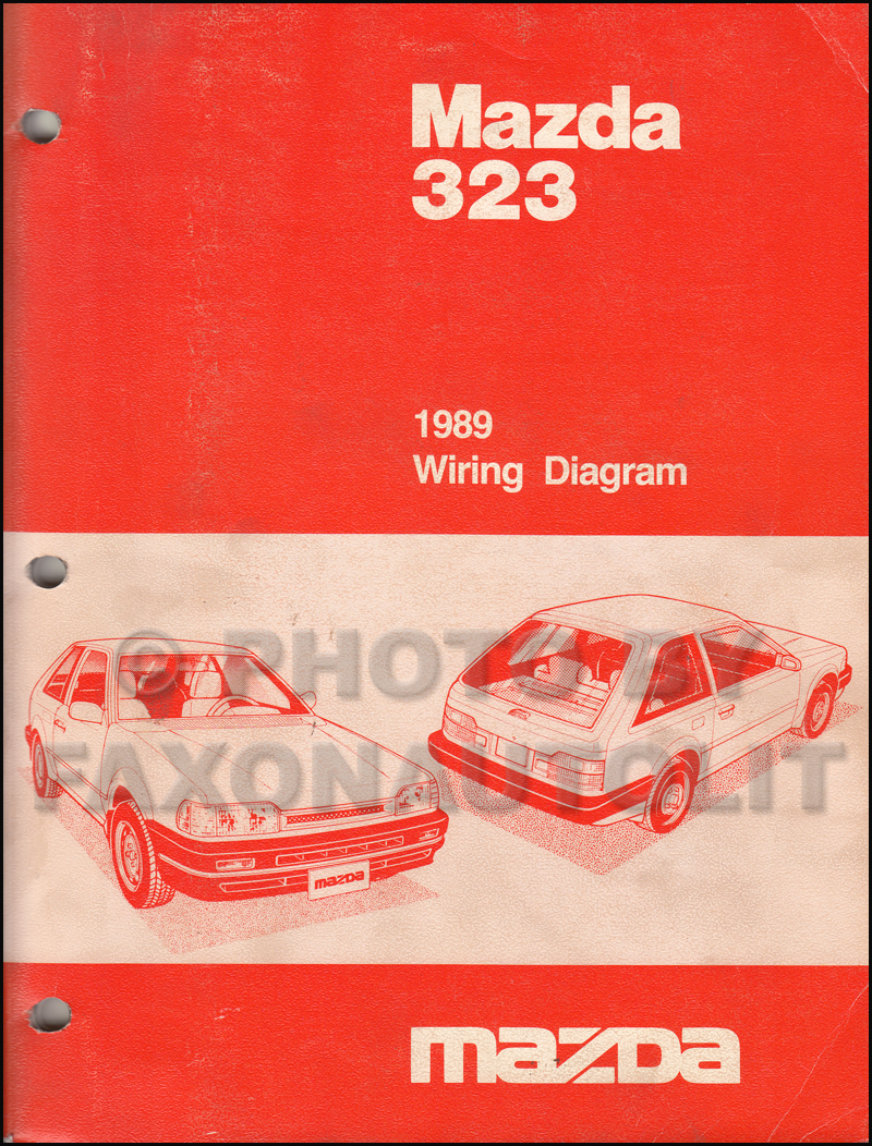 1989 Mazda 323 Wiring Diagram Manual Original
