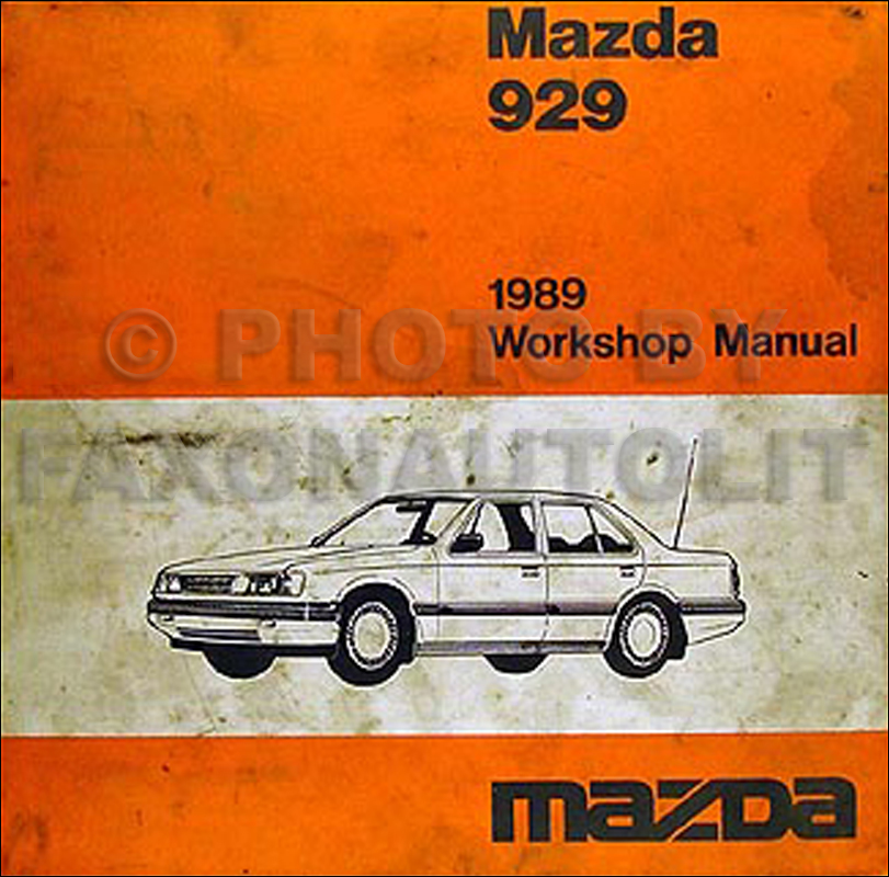 1989 Mazda 929 Repair Manual Original 