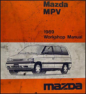 1989 Mazda MPV Repair Manual Original