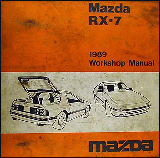 1989 Mazda RX-7 Repair Shop Manual Original