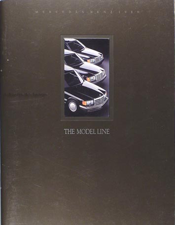 1989 Mercedes Original Sales Folder--All Models