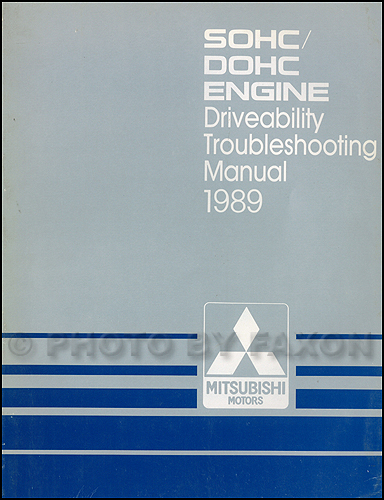 1989 Mitsubishi SOHC/DOHC Driveability Troubleshooting Manual Original