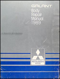 1989 Mitsubishi Galant Body Manual Original