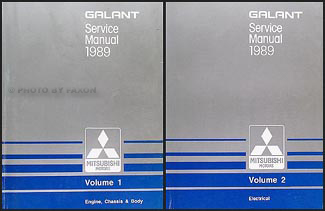 1989 Mitsubishi Galant Repair Manual Set Original