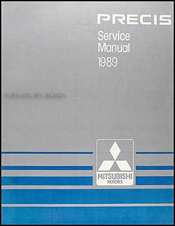 1989 Mitsubishi Precis Repair Manual Original