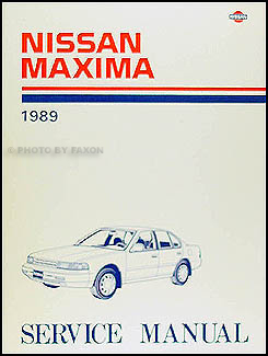 1989 Nissan Maxima Repair Manual Original