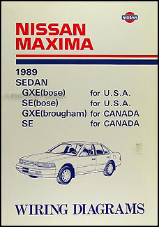 1989 Nissan Maxima Wiring Diagram Manual Original 