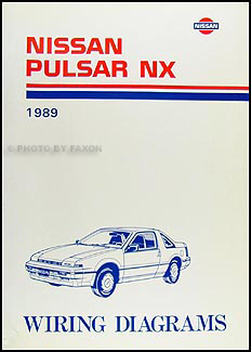 1989 Nissan Pulsar NX Wiring Diagram Manual Original 