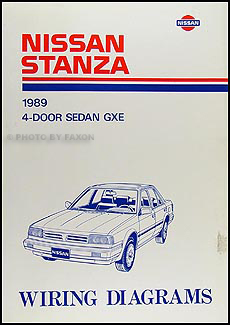 1989 Nissan Stanza Wiring Diagram Manual Original 