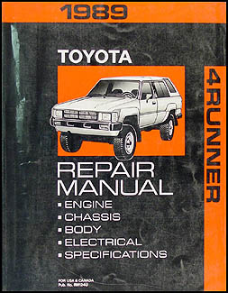 1989 Toyota 4Runner Repair Manual Set Original