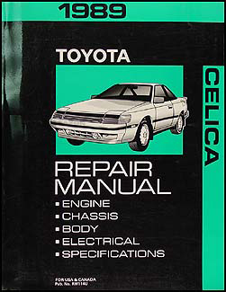 1989 Toyota Celica Repair Manual Original 