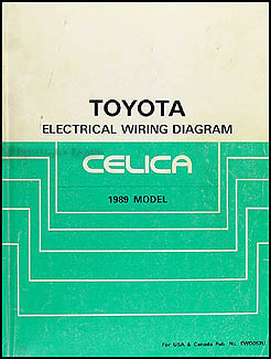 1989 Toyota Celica Wiring Diagram Manual Original