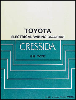 1989 Toyota Cressida Wiring Diagram Manual Original 