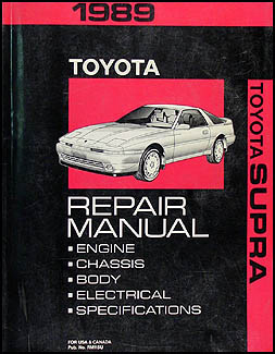 1989 Toyota Supra Repair Manual Original  