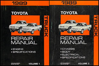 1989 Toyota Pickup Truck Repair Manual Original 