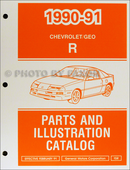 1990-1991 Geo Storm Parts Book Original