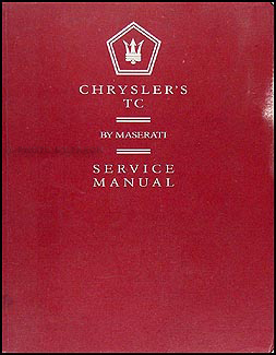 1990-1991 Chrysler TC Repair Manual Original