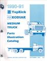 1990-1991 Chevrolet Kodiak and GMC TopKick Parts Book Original