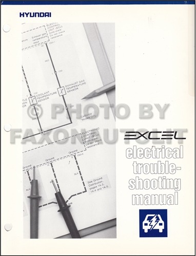 1990-1991 Hyundai Excel Electrical Troubleshooting Manual Original