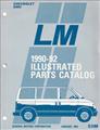 1990-92 Chevrolet and GMC Minivan Parts Book Original