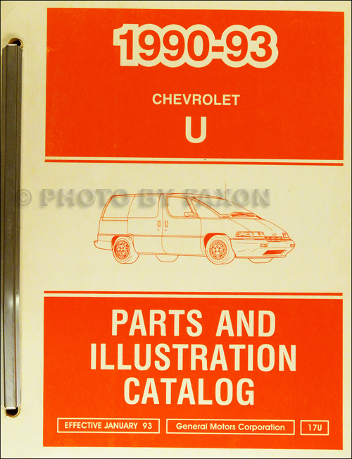 1990-1993 Chevrolet Lumina APV Parts Book Original