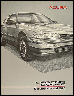 1990 Acura Legend Coupe Shop Manual Original