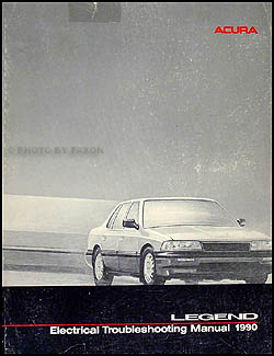 1990 Acura Legend 4 Door Sedan Electrical Troubleshooting Manual Original