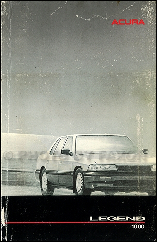 1990 Acura Legend 4 Door Sedan Owners Manual Original