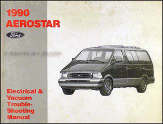 1990 Ford Aerostar Electrical & Vacuum Troubleshooting Manual Original